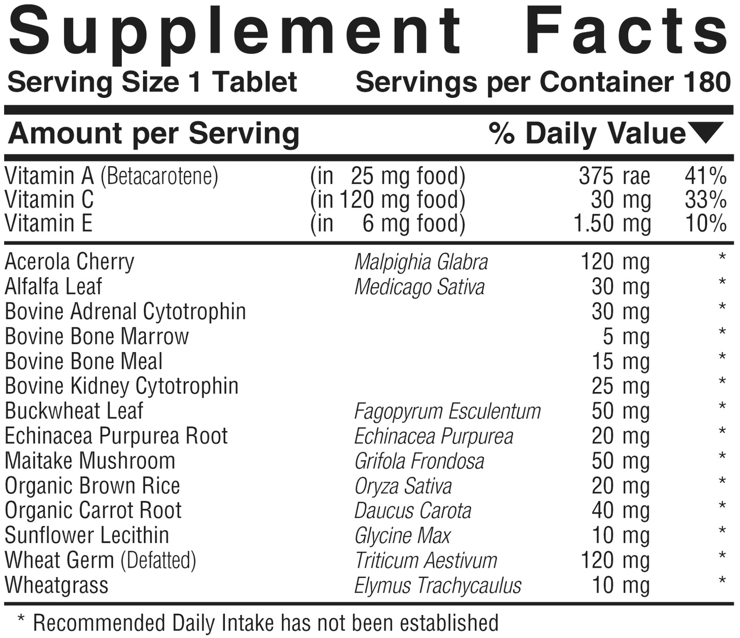 A-C-P Complex™ Product #125 • 90 Tablets