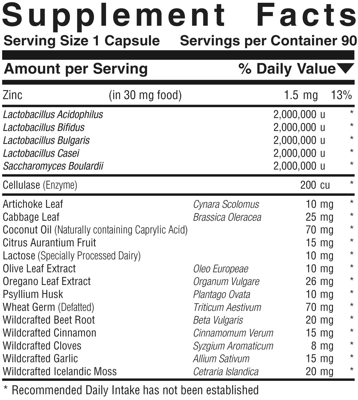 Probio-Zyme-YST™ Product #648 • 90 Capsules