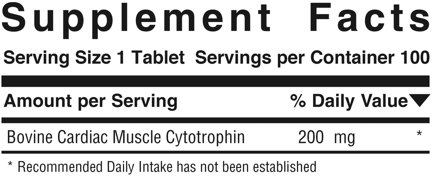 Simply Cardio™ Product #729 • 100 Tablets