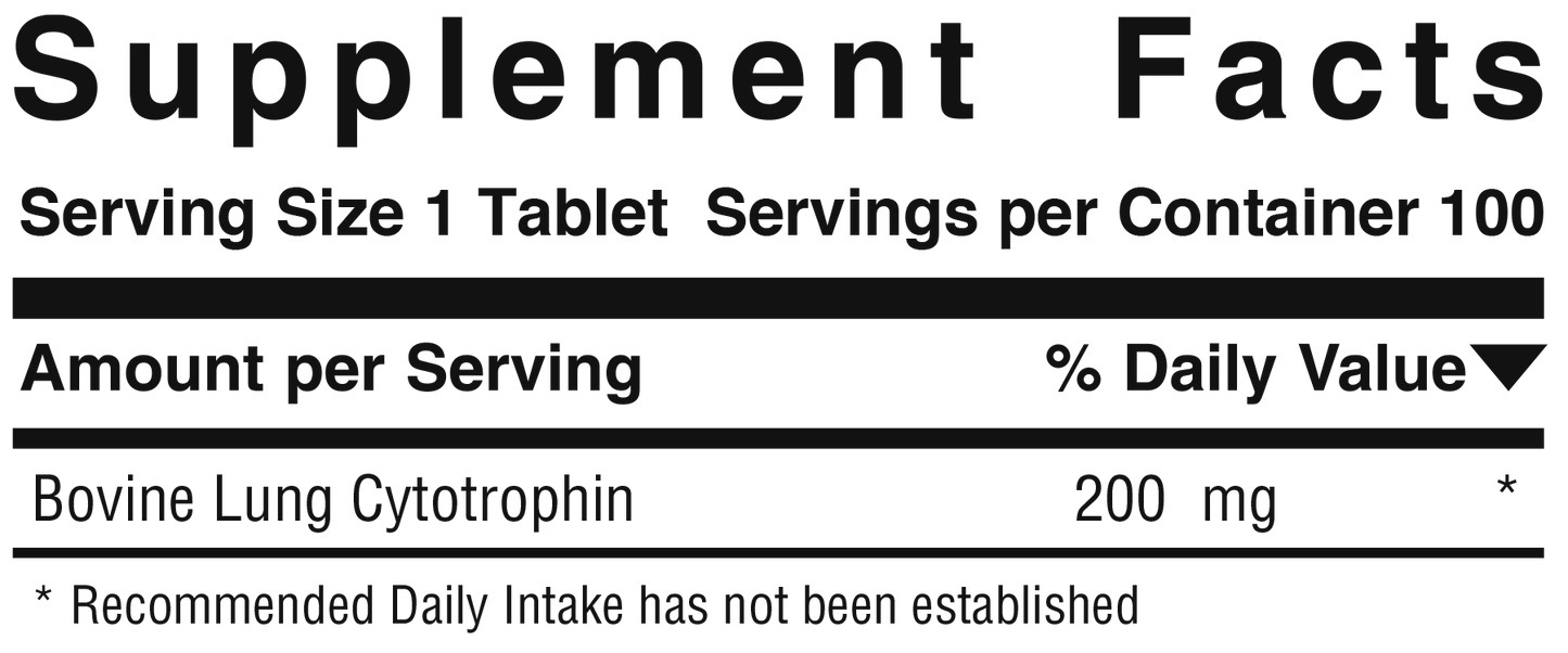Simply Lung™ Product #734 • 100 Tablets