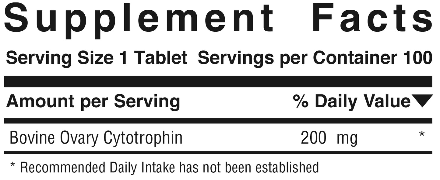 Simply Ovary™ Product #736 • 100 Tablets