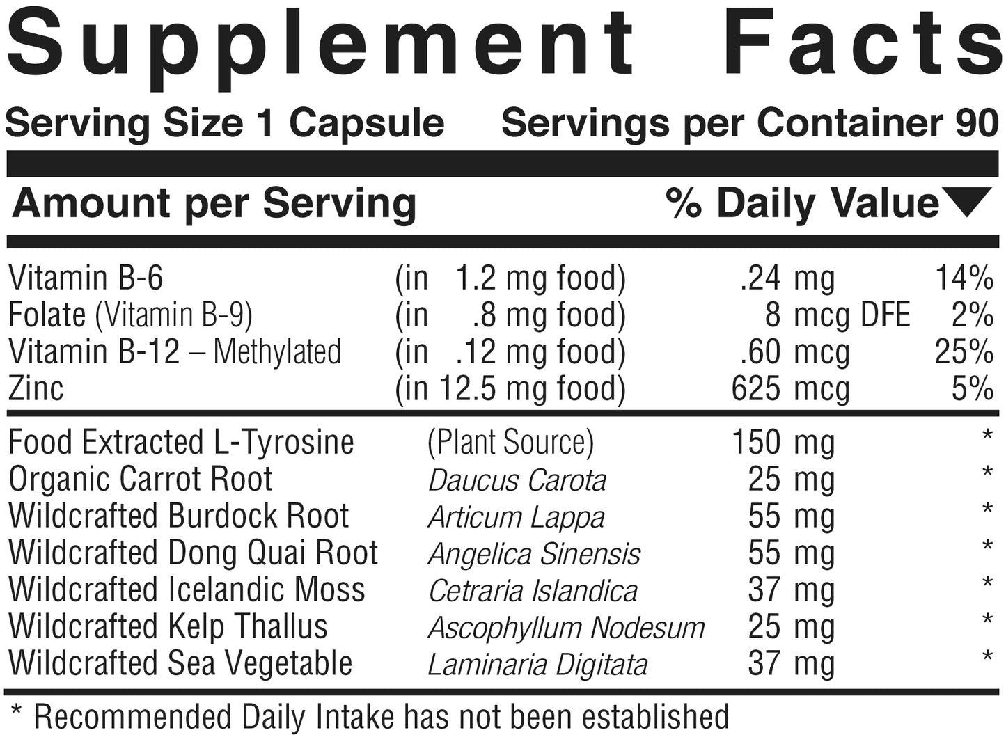 Vegetarian Thyro™ Product #796 • 90 Capsules