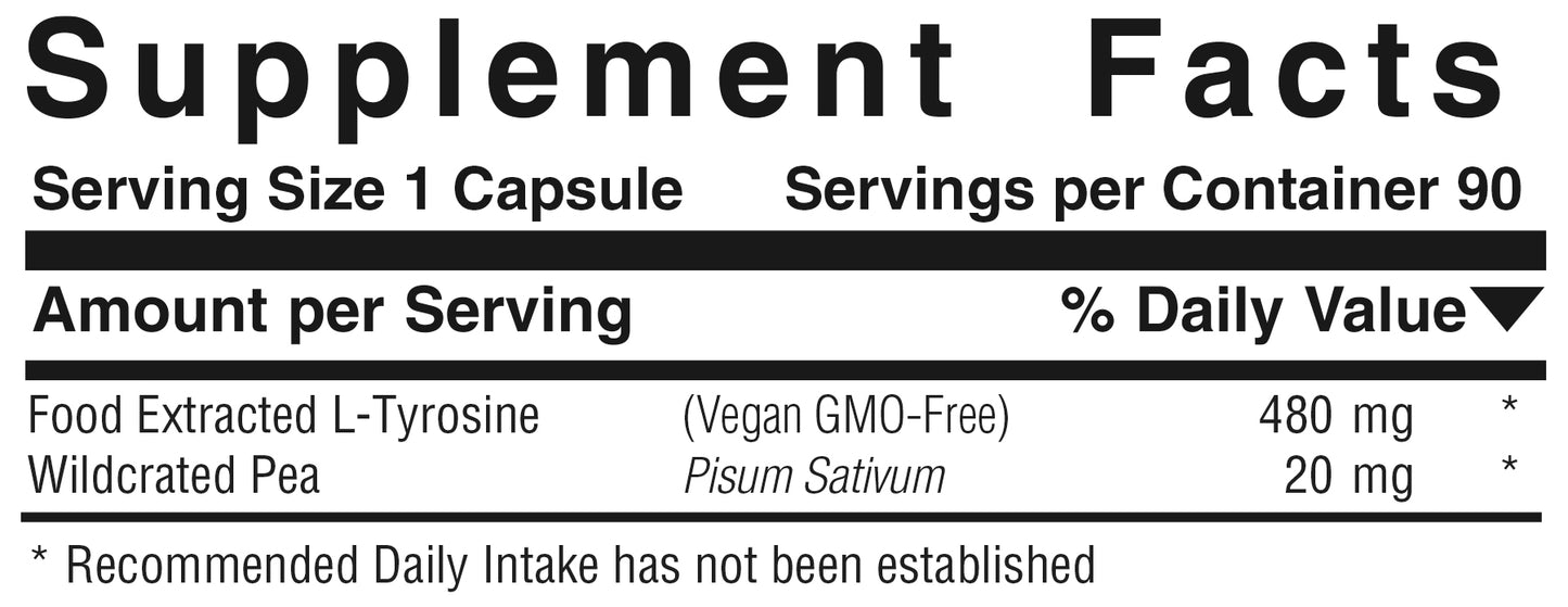 Vegetarian Tyrosine™ Product #798 • 90 Capsules