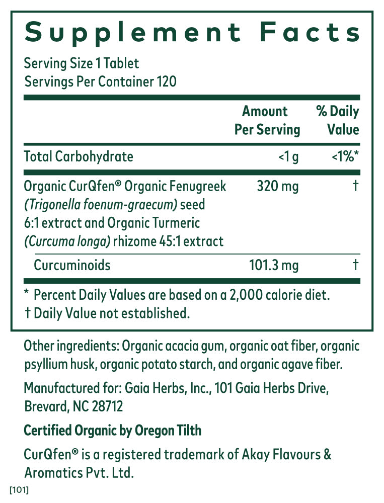 Turmeric Fenugreek Complex - 120 ct