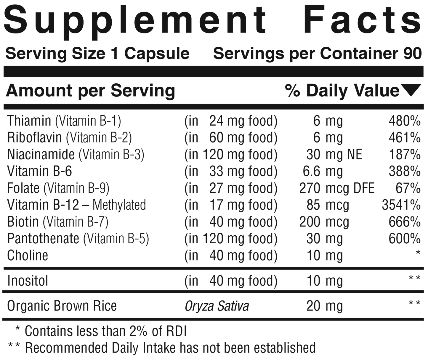 B Stress Complex™  Product #174 • 90 Capsules