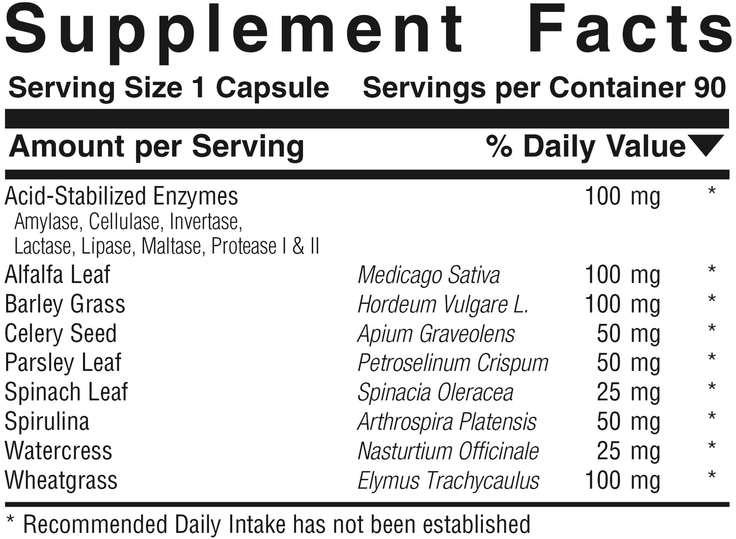 Green Vegetable Alkalizer™  Product #358 • 90 Capsules
