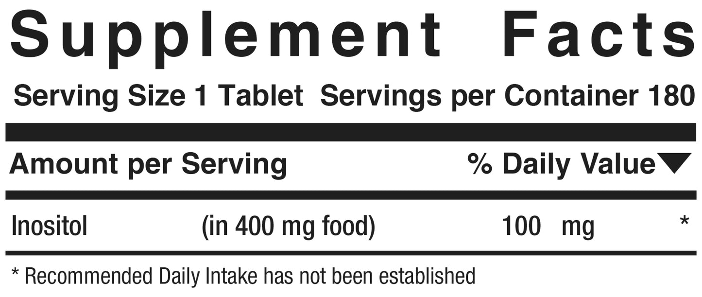 Inositol Complex™  Product #455 • 180 Tablets