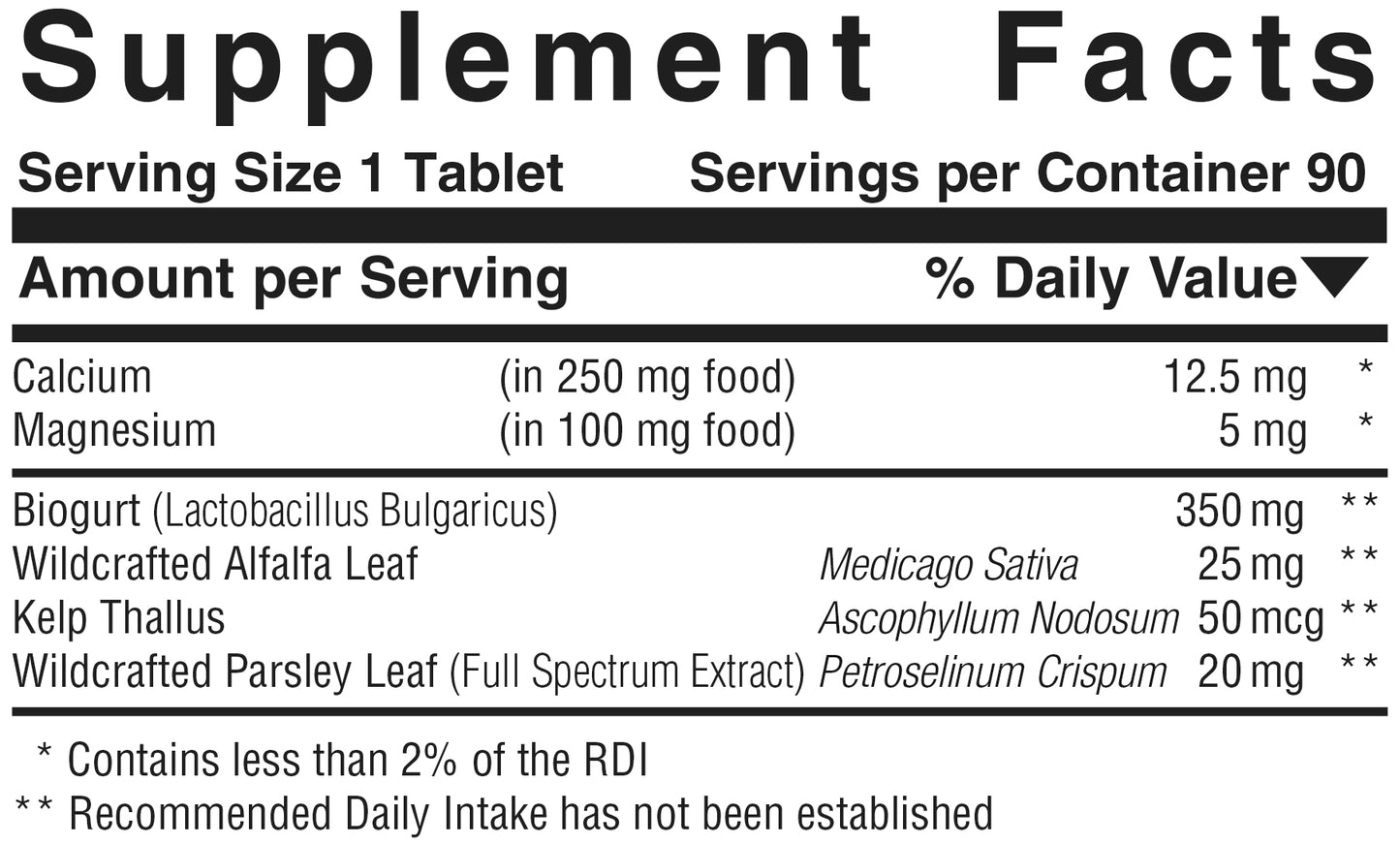 Mineral Transport™  Product #587 • 90 Tablets