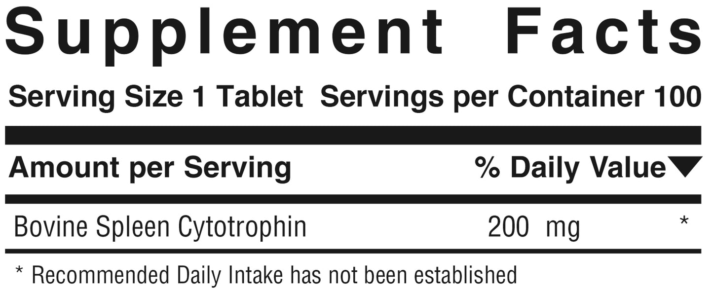 Simply Spleen™  Product #739 • 100 Tablets