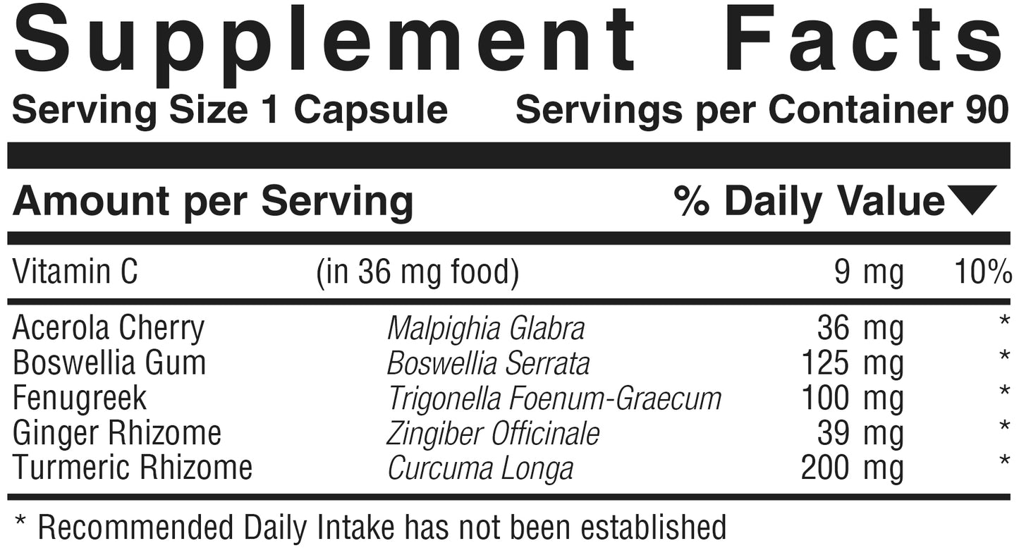 Turmeric-Boswellia C™  Product #770 • 90 Capsules