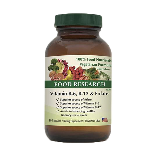 Vitamin B-6, B-12 & Folate™  Product #826 • 90 Capsules