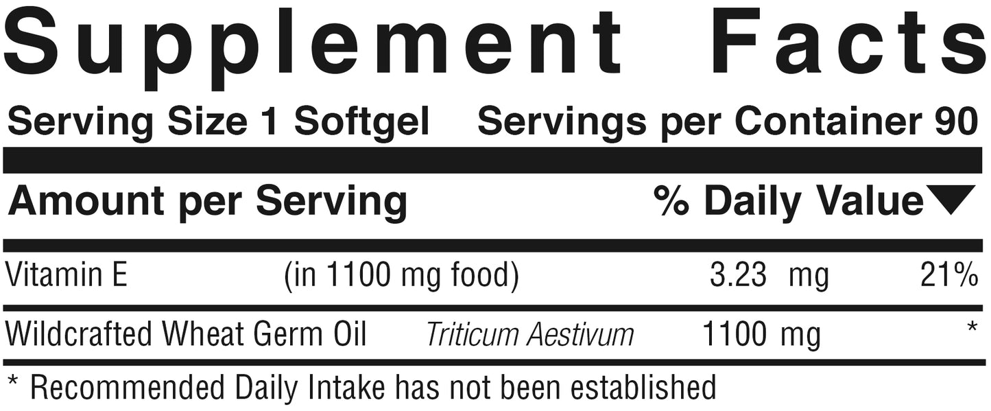 Wheat Germ Oil E™  Product #870 • 90 Softgels
