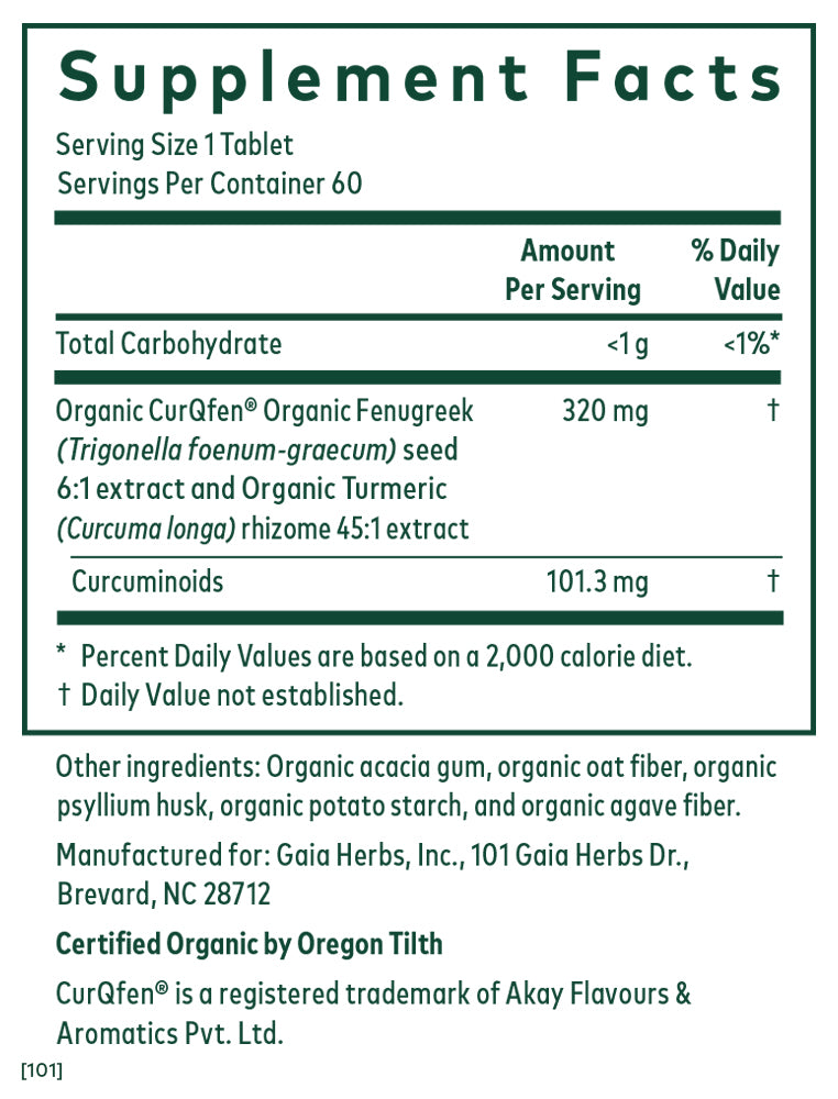 Turmeric Fenugreek Complex - 60 ct